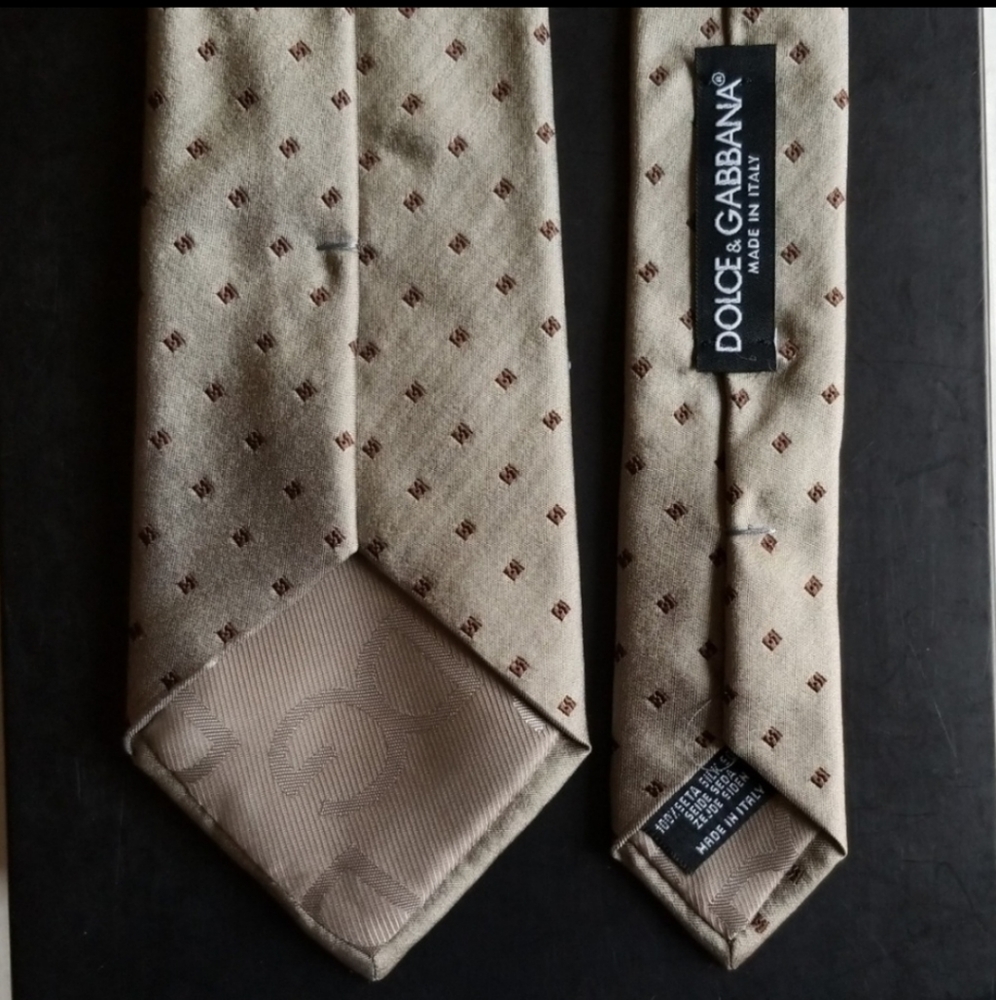 GUC Dolce & Gabbana BEIGE Silk Tie